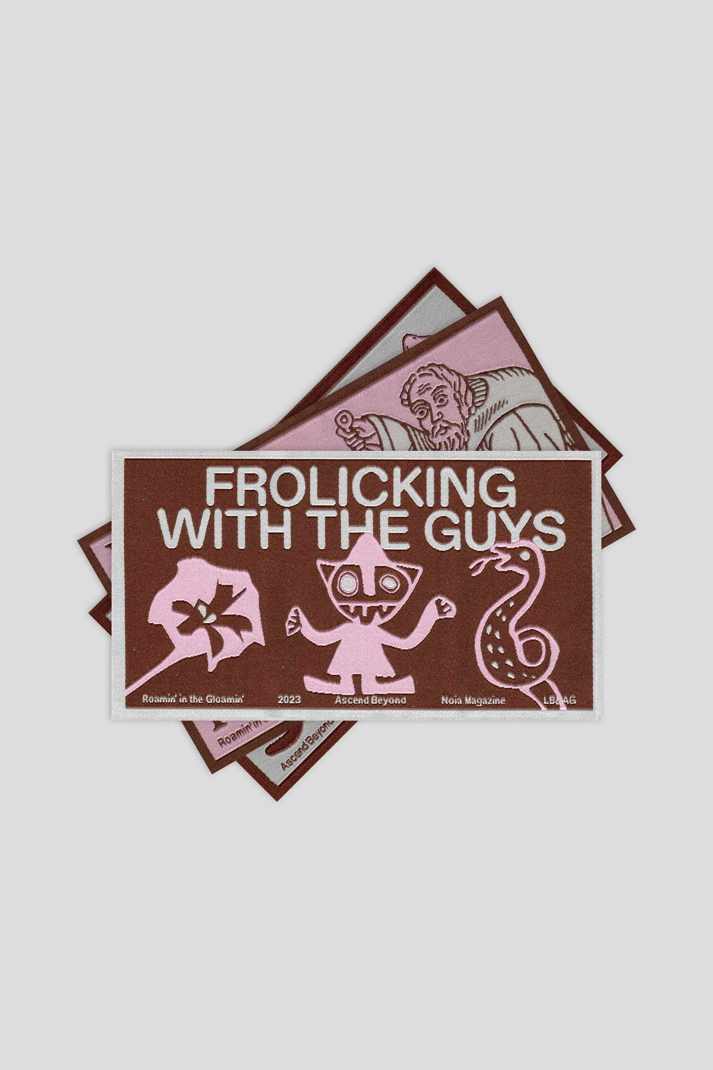 Frolicking With The Guys - Set of jacquard labels