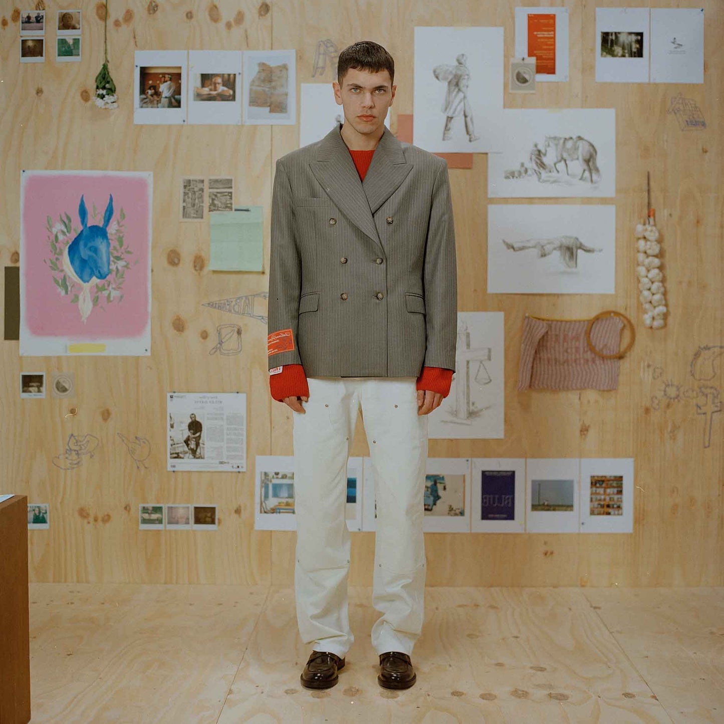 Wool Double-Breasted Jacket